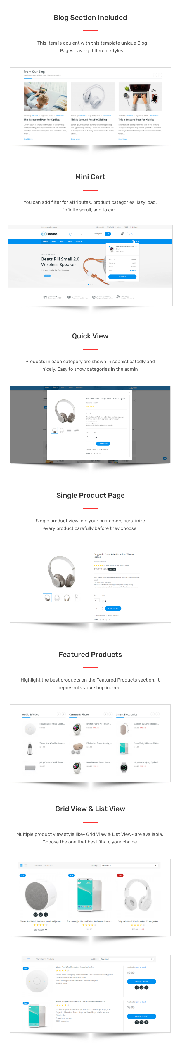 Drama - Responsive Electronics eCommerce HTML Template - 2