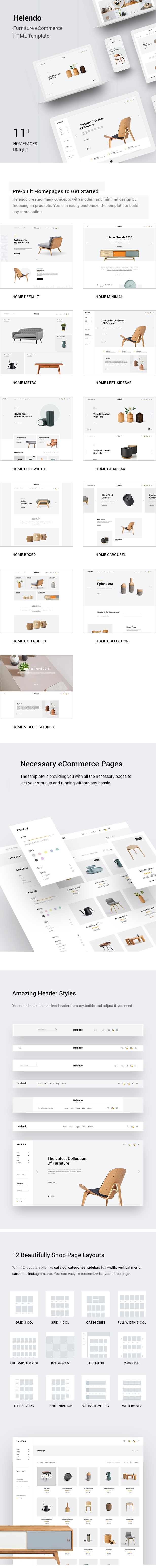 Helendo - Furniture eCommerce HTML Template - 1