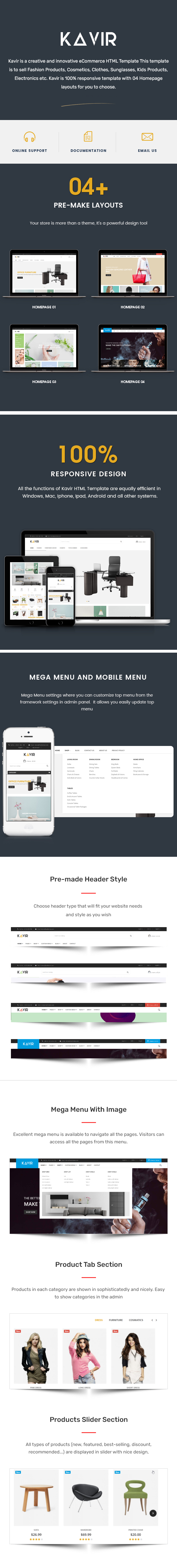 Kavir - eCommerce HTML Template - 1