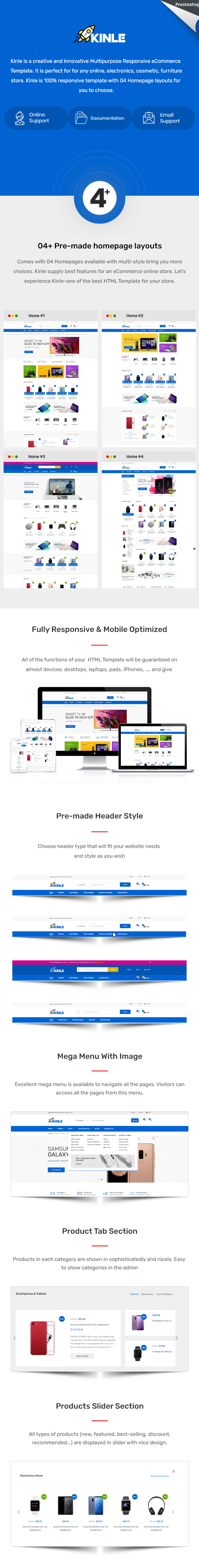 Kinle - Responsive eCommerce HTML Template - 1