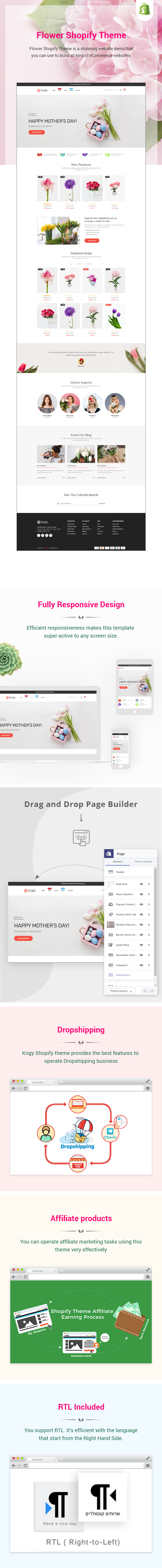 Kngu - Simple & Clean Flower Shop Shopify Theme - 2