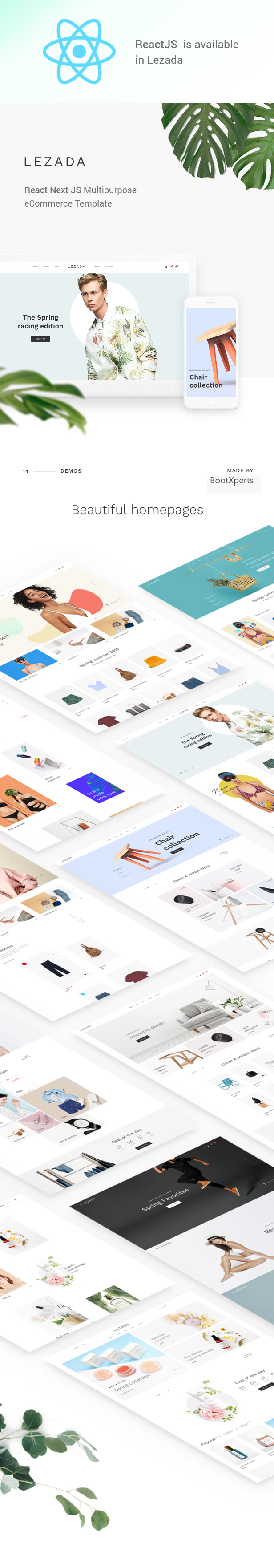 Lezada - React Next JS Multipurpose eCommerce Template with Multi Vendor - 1