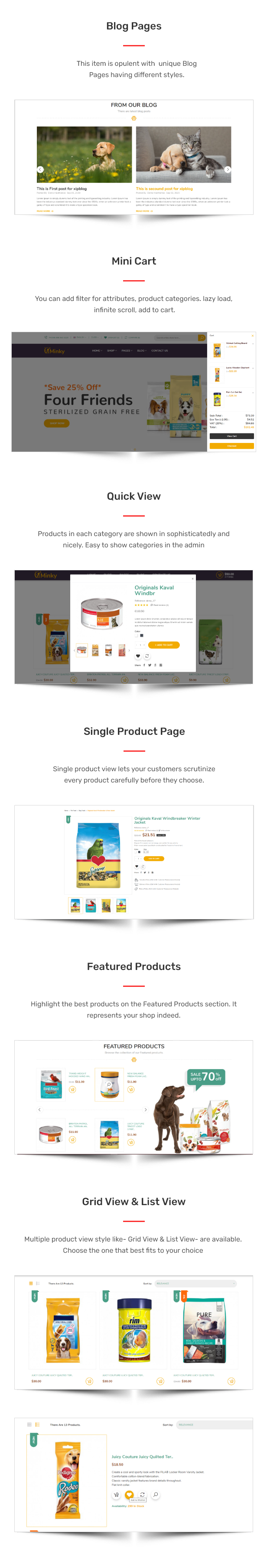 Minky – Pet Food Responsive eCommerce HTML5 Template - 2