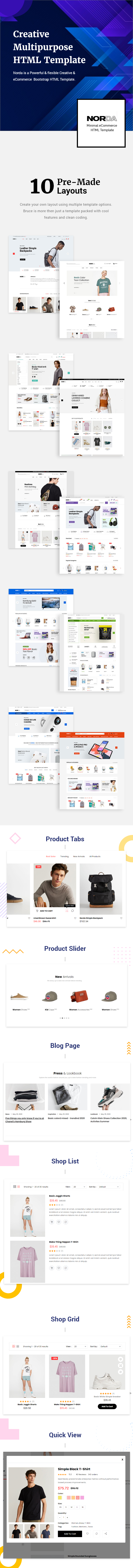 Norda - Minimal eCommerce HTML Template - 1