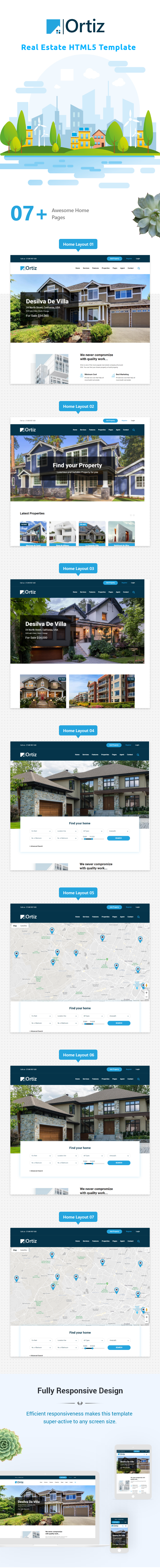 Ortiz - Real Estate HTML5 Template - 1