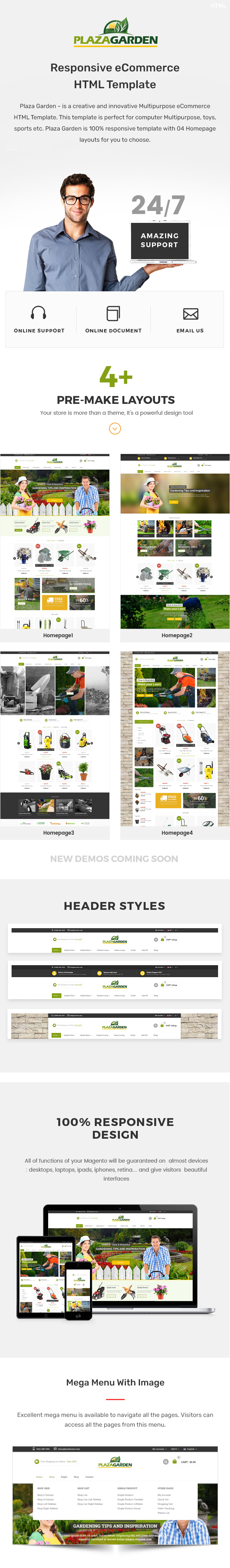 Plaza garden - Responsive eCommerce HTML Template - 1