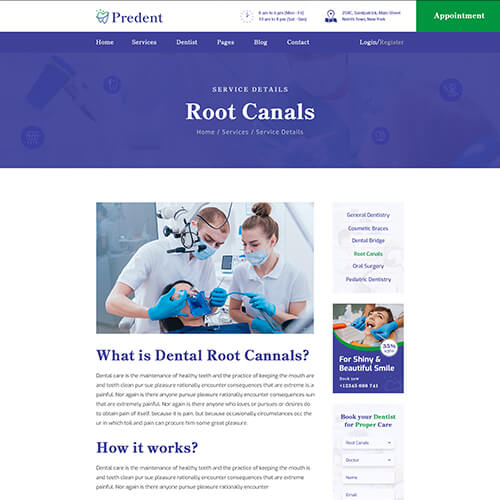 Dental Care HTML template